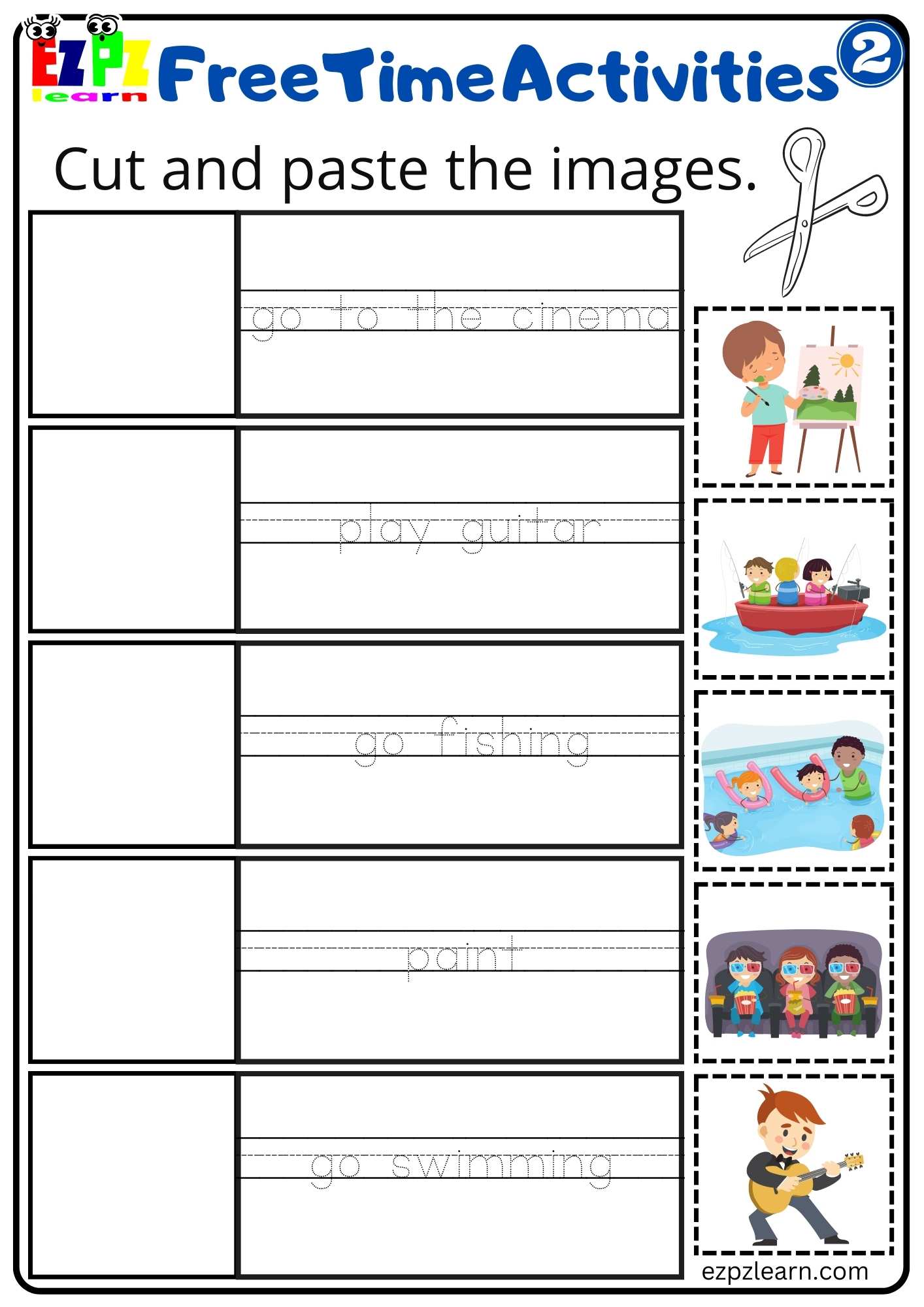 Free Preschool Cut And Paste Printable Worksheets Free Printable